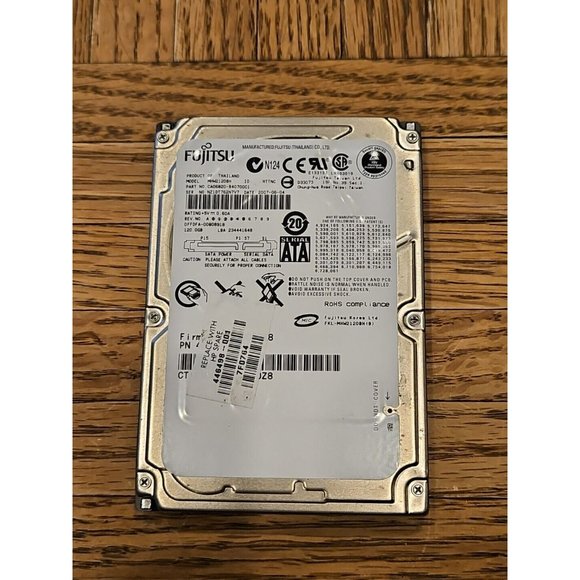 Fujitsu 120GB Internal 5400RPM 2.5" (MHW2120BH) HDD Laptop - Picture 1 of 3